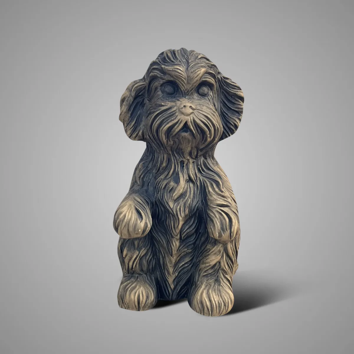 Sitting Dog Cute Majestic Brown D.11 H.20