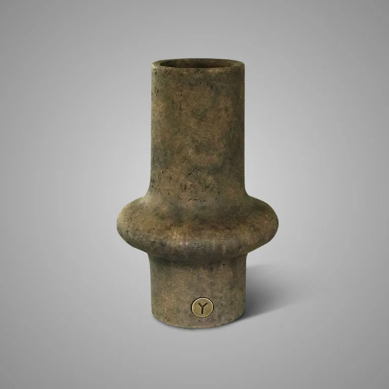 Vase Cylinder Tall Edge Majestic Brown L D.23 H.37