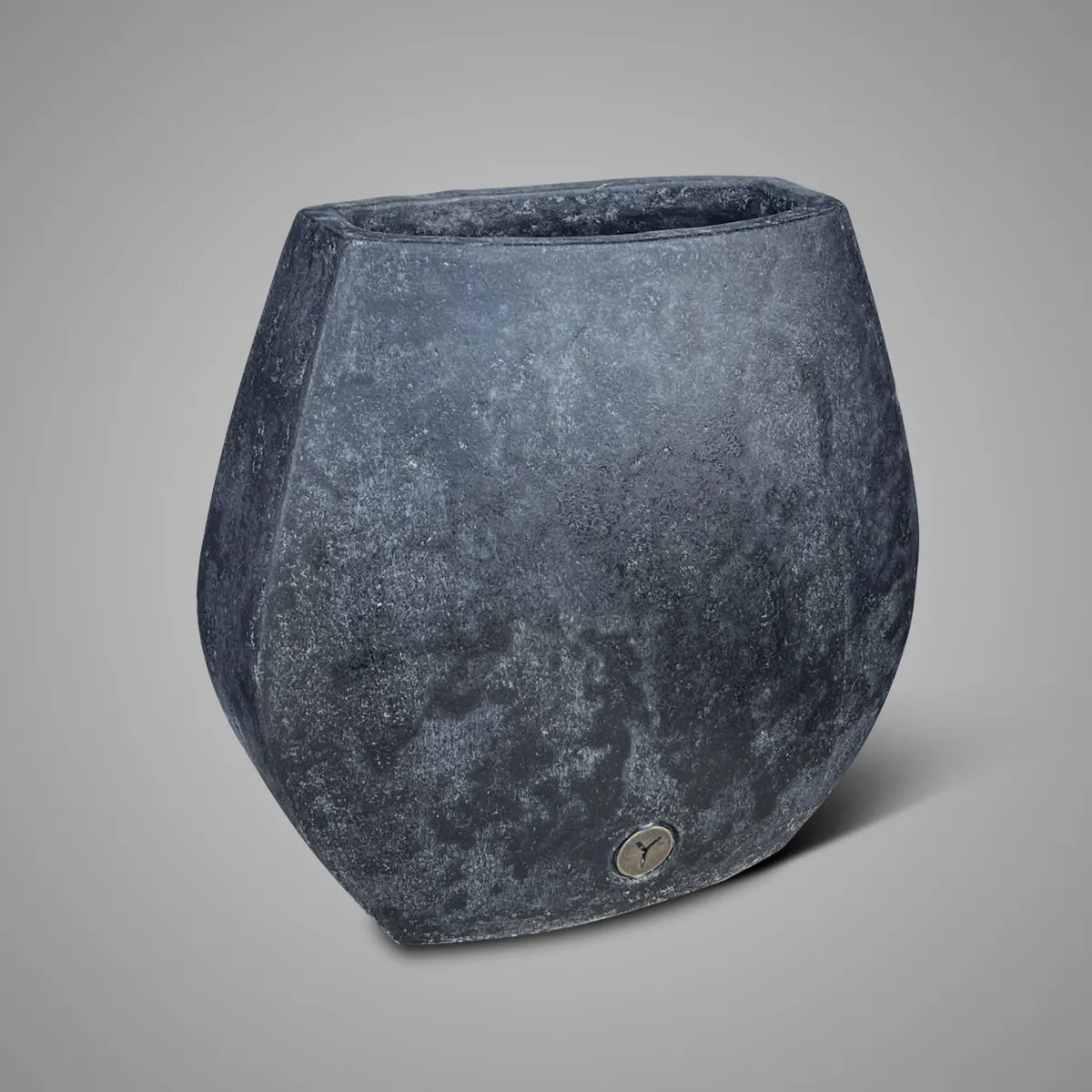 Planter Oval Luxury Basalt M 35X18X34