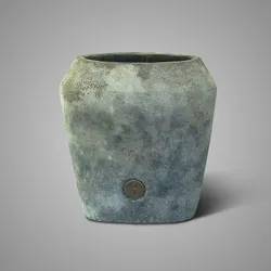 Planter Oval New BRYNXZ Stone Black S 24x15x25