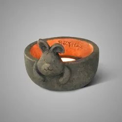 Tealightcup Hare Surprise Majestic Brown M D.14 H.10