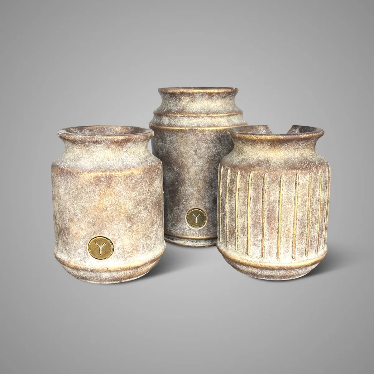 Set of 3 Pots Basic Jewel D.17 H.25-20
