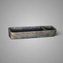 Rectangular Majestic Brown 35x10x5