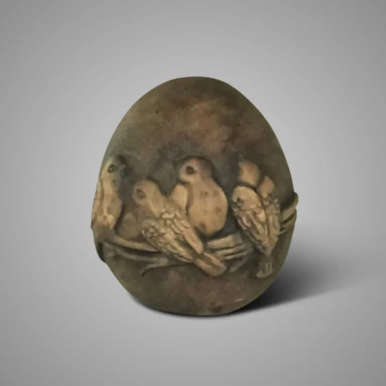 Decorated Egg Majestic Brown D.9 H.10