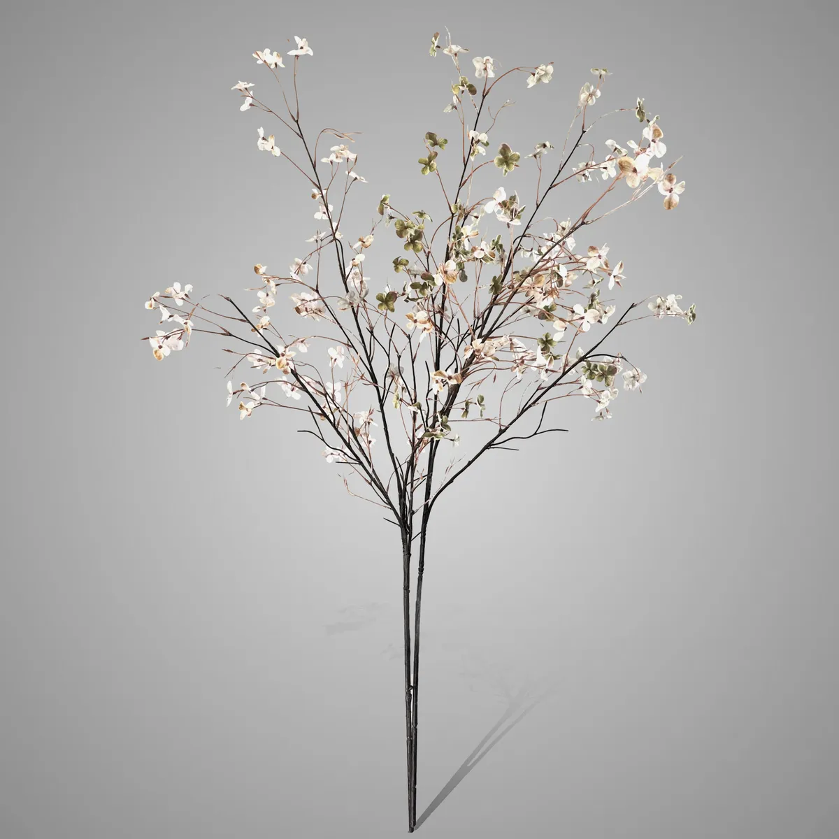 Sort. of 2 Swirlflowers Green Khaki 110 cm