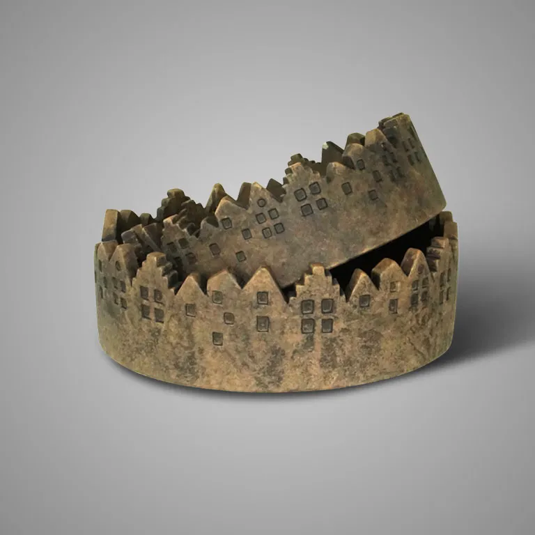 Set of 2 Bowls Canalhouses Majestic Brown D.27-23 H.9-8