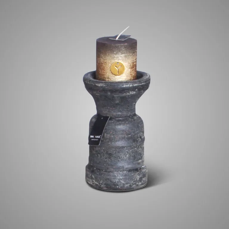 Candleholder Classic Basalt M D.12 H.18