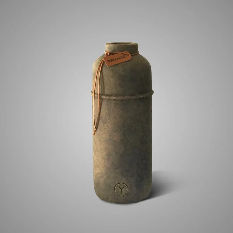 Bottle Basic Leather Rope Majestic Brown M D.15 H.36