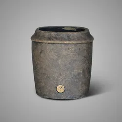 Planter Oval Edge Luxury Majestic Brown M 23x15x25