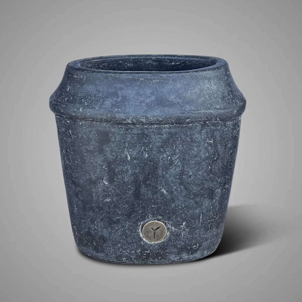 Planter Oval Edge Basalt S 26X14X25