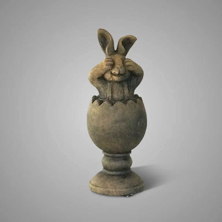 Surprise Egg With Hare Majestic Brown D.7 H.18