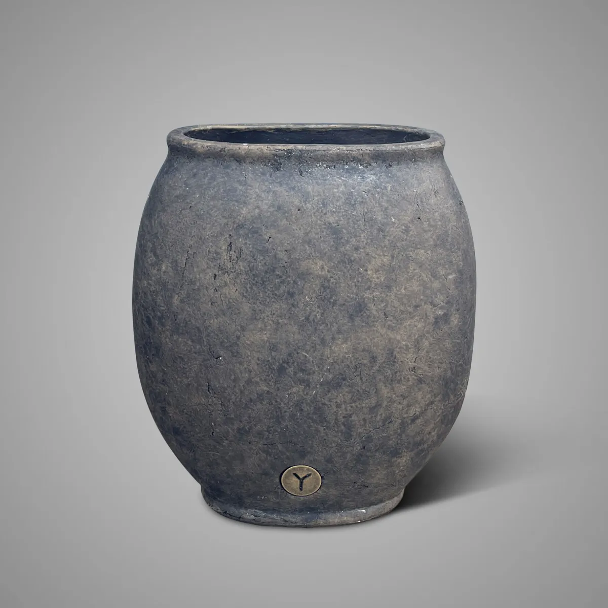Planter Oval Tall Majestic Brown S 26X14X29