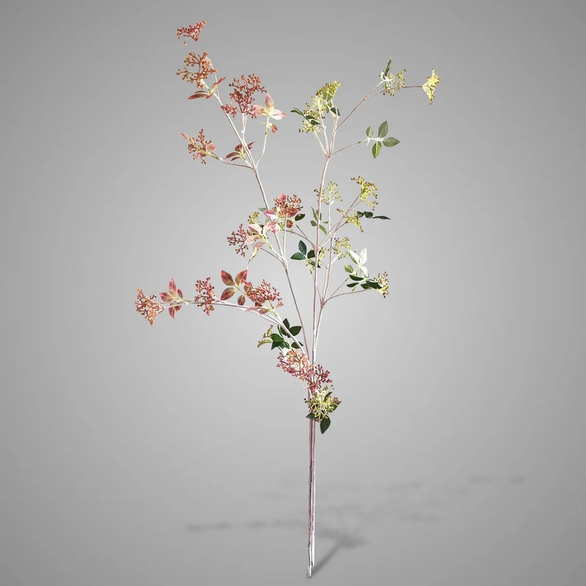 Sort. of 2 Spirea Green Red L 95 cm