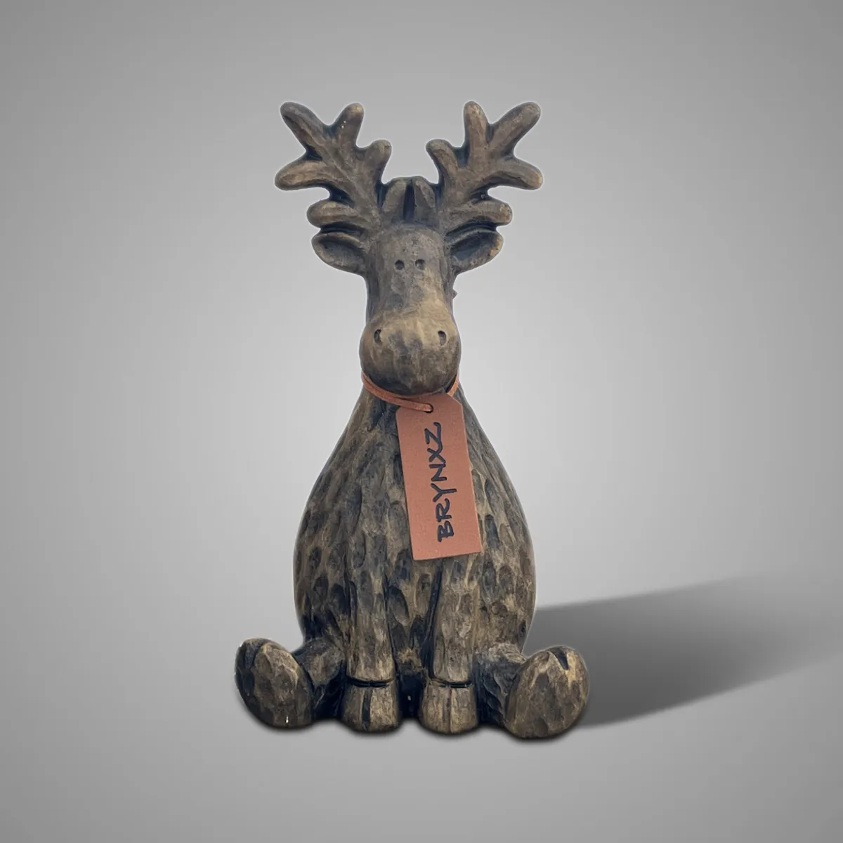 Sitting Rudolph Himself Majestic Brown L D.14 H.23