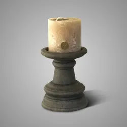 Candleholder Basic Majestic Brown M D.14 H.18