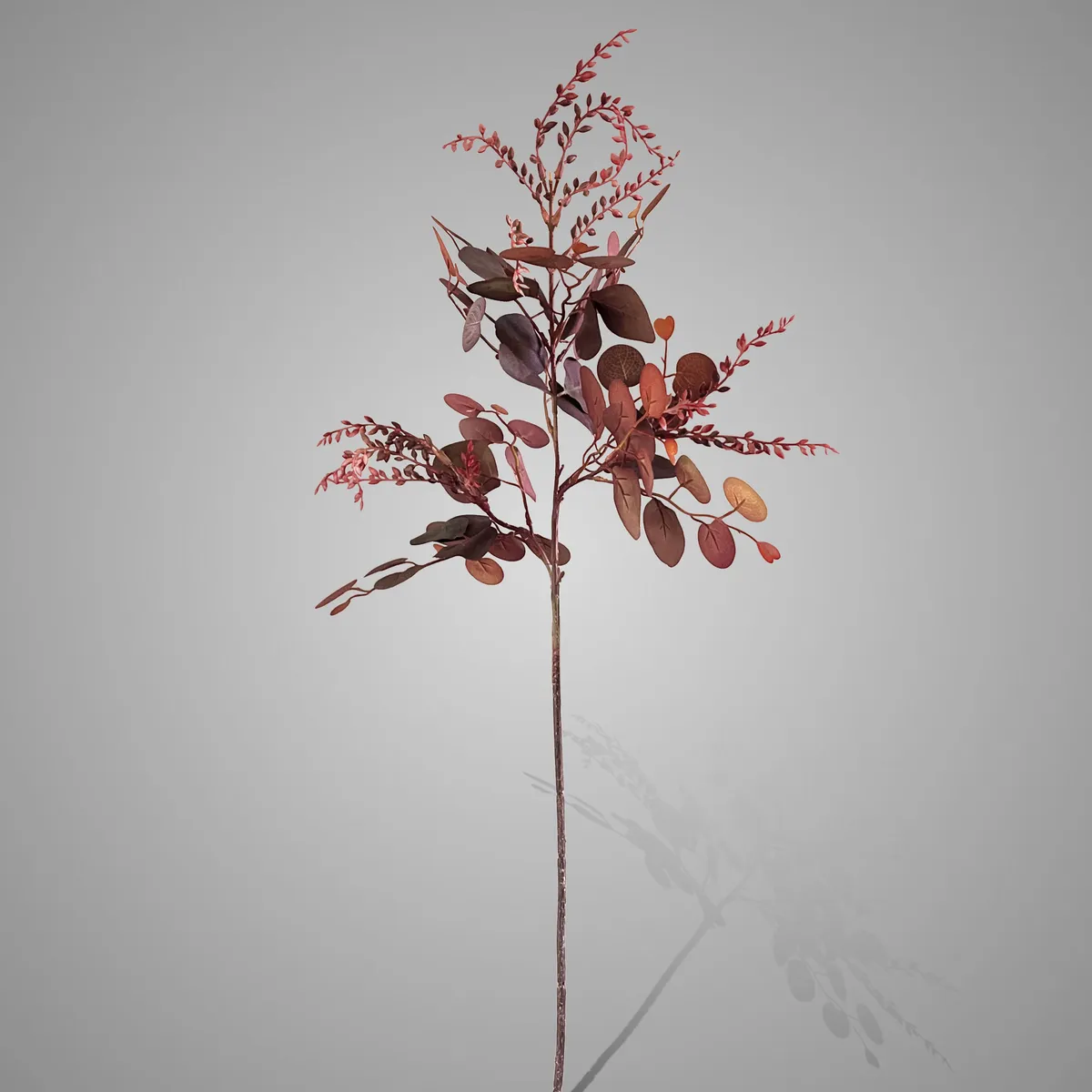 Sort. of 2 Eucalyptus In Bloom Burgundy Range 64 cm