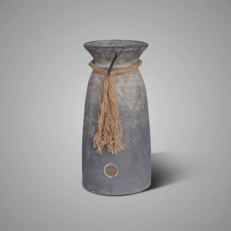 Jar with Rope Ancient Clay L D.16 H.35