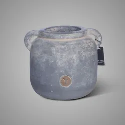 Jug Idylle Two Ears Ancienst Clay M D.18 H.18