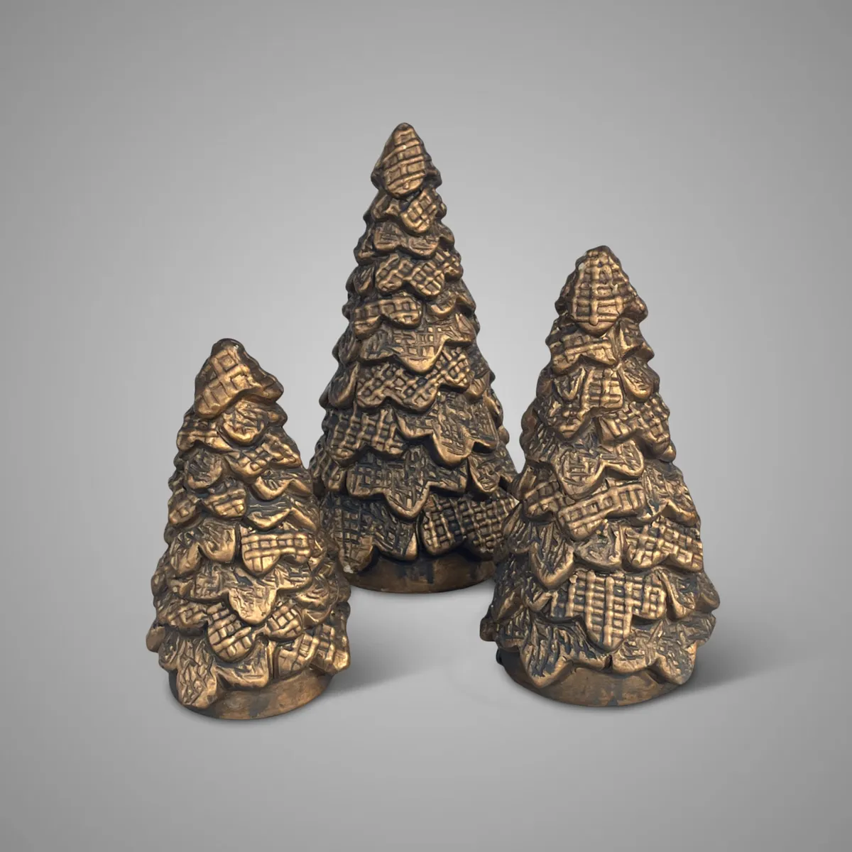 Set of 3 X Trees Best of 2026 Majestic Gold D.11-10-9 H.20-1