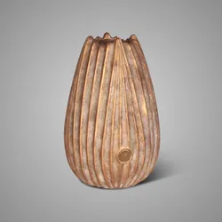 Vase Relief Carved Jewel L D.25 H.38