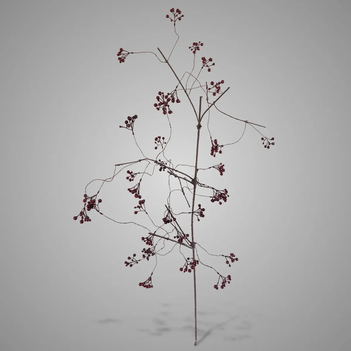 Wild Rose Buds Brown 110 cm