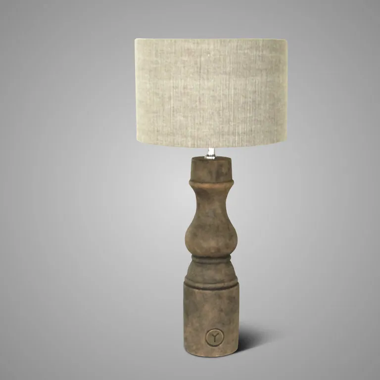 Lamp Baluster Grandeur Majestic Brown M D.10 H.44 (BRSE34)