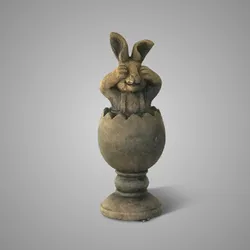 Surprise Egg With Hare Majestic Brown D.7 H.18