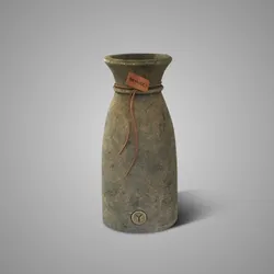 Vase Luxury Leather Rope Majestic Brown L D.16 H.35