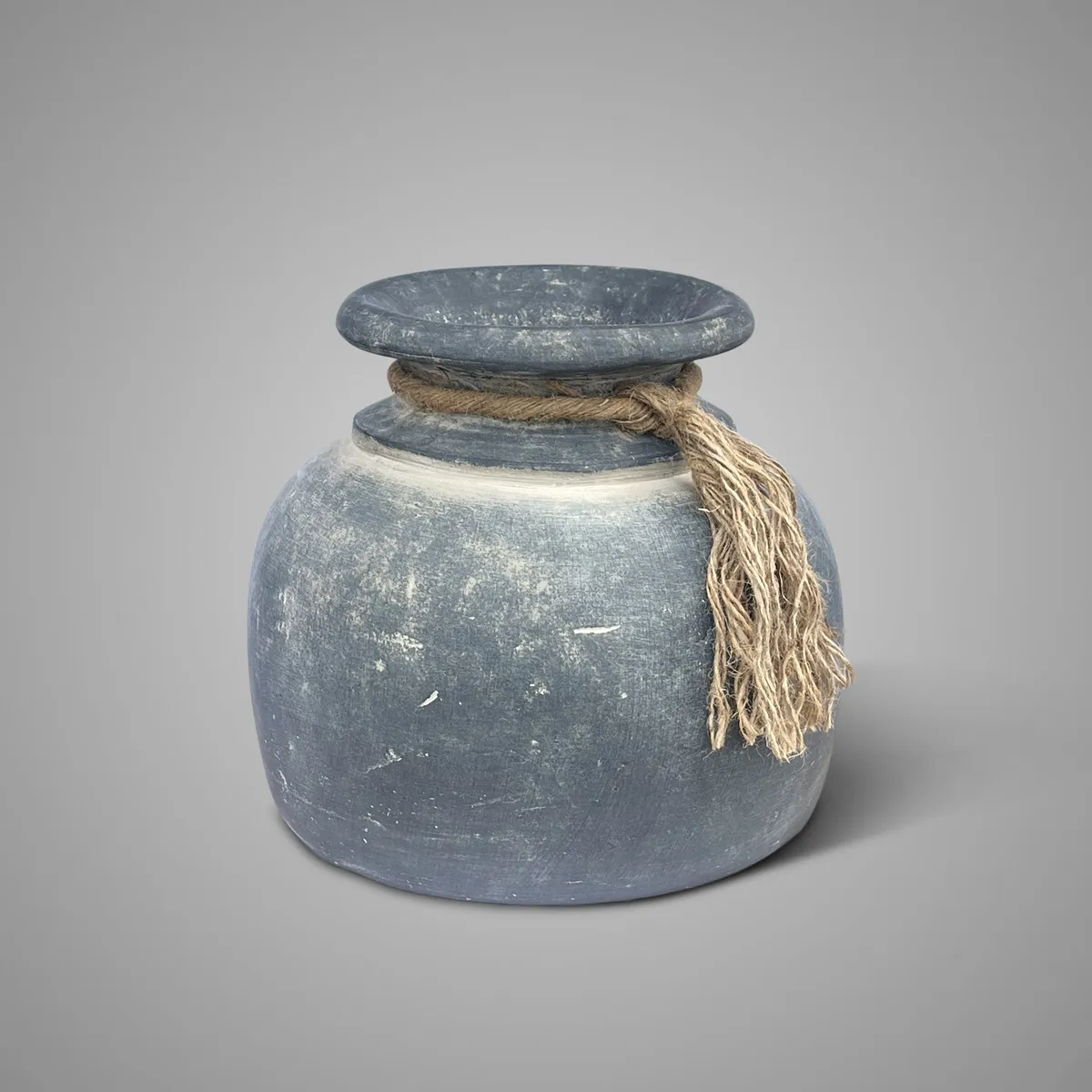 Bottle with Neck and Rope Ancient Clay S D.21 H.18