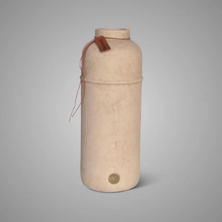 Bottle Basic Leather Rope Majestic Taupe L D.17 H.41