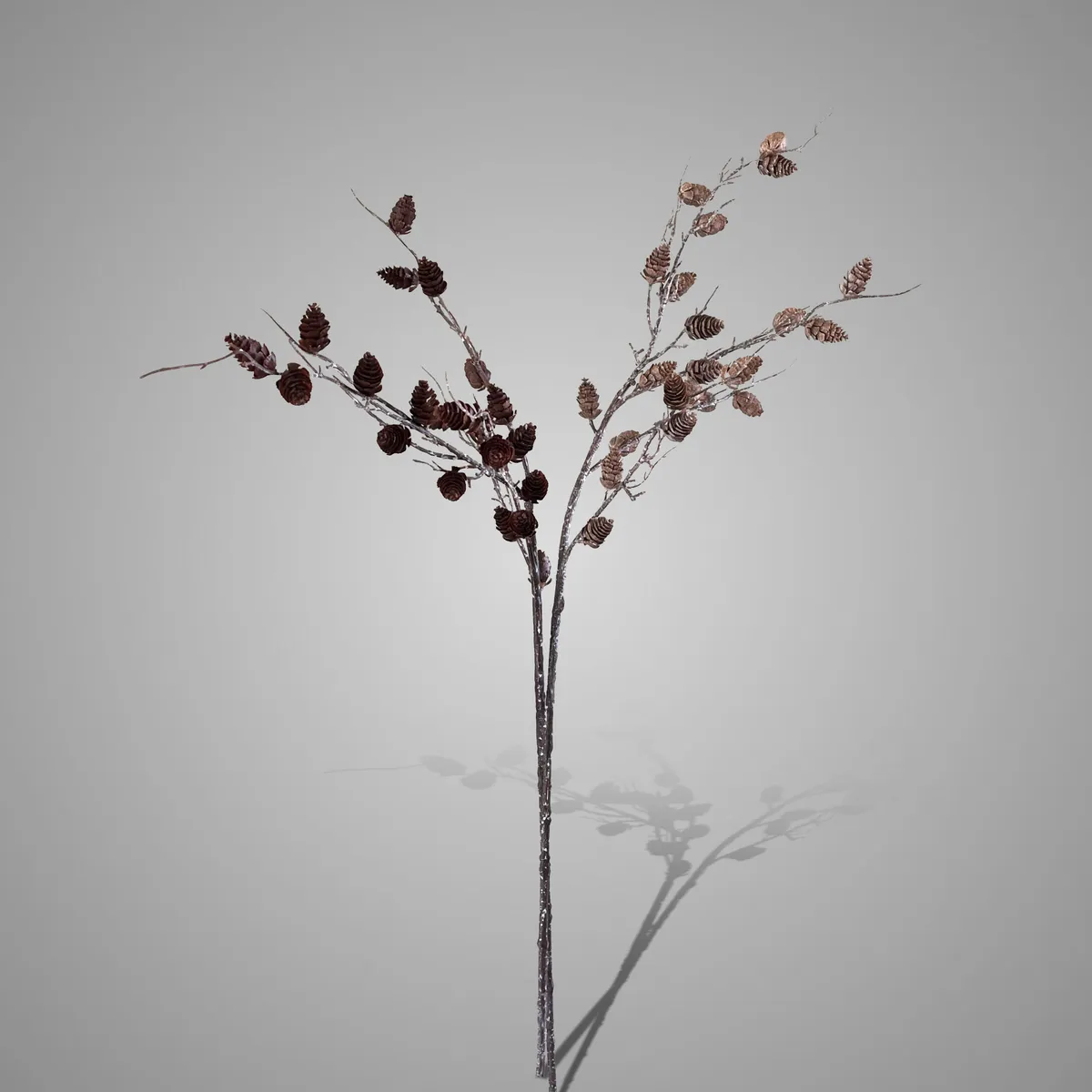 Sort. of 2 Twigs With Pinecones Autumn 80 cm