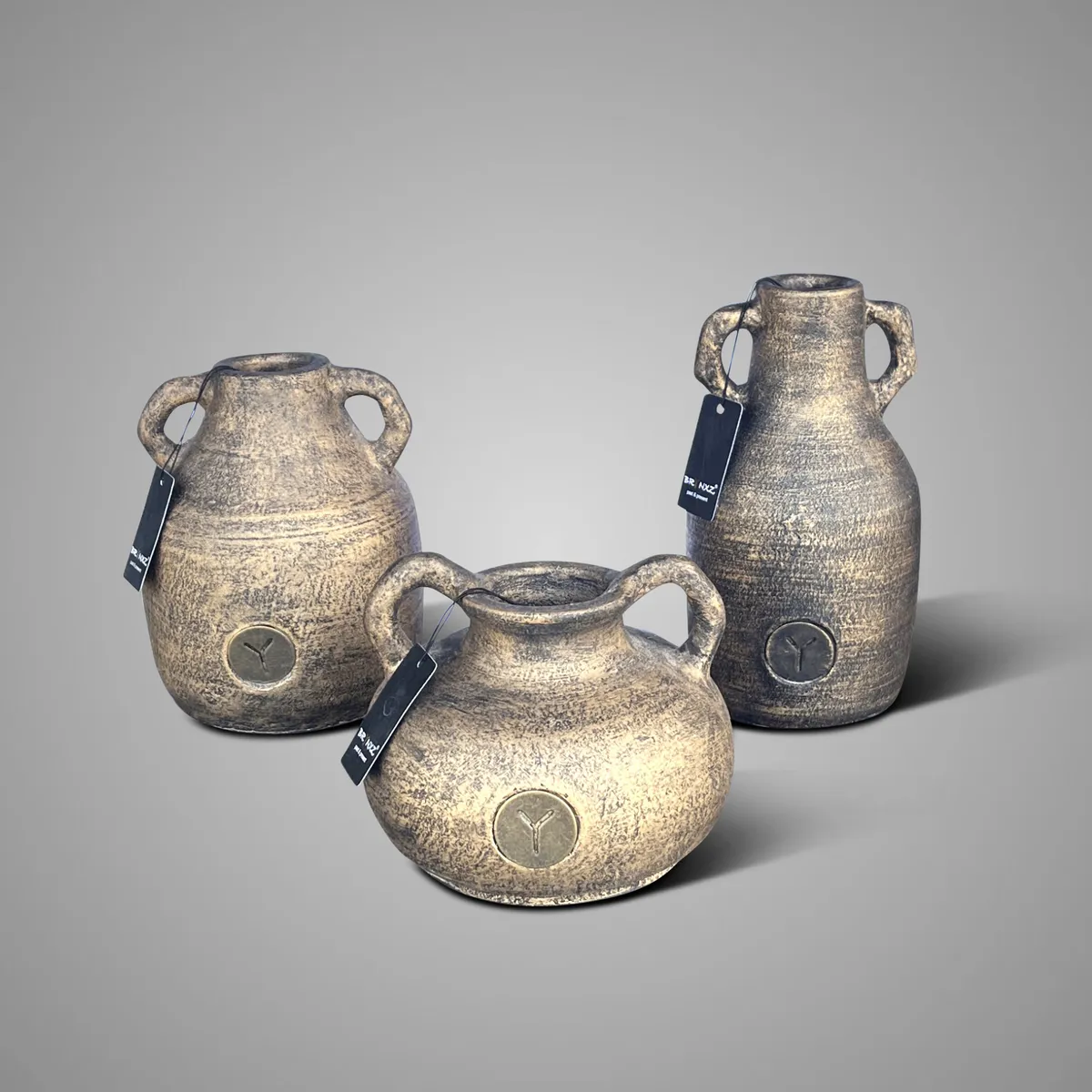 Set of 3 Bottles Idylle Ancient Bronze D.12 H41-31-21