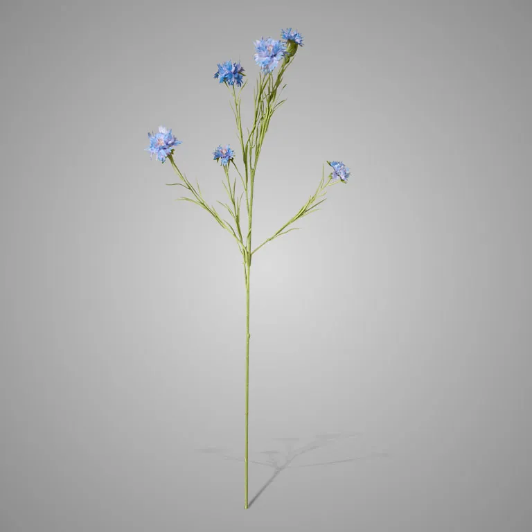 Cornflower spray James lt blue 90cm
