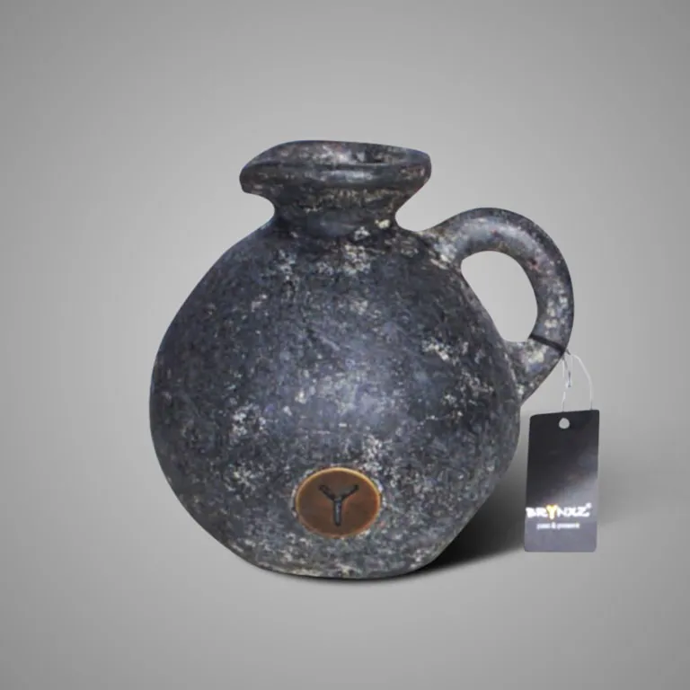 Jug Bolvase One Ear Basalt M D.14 H.15