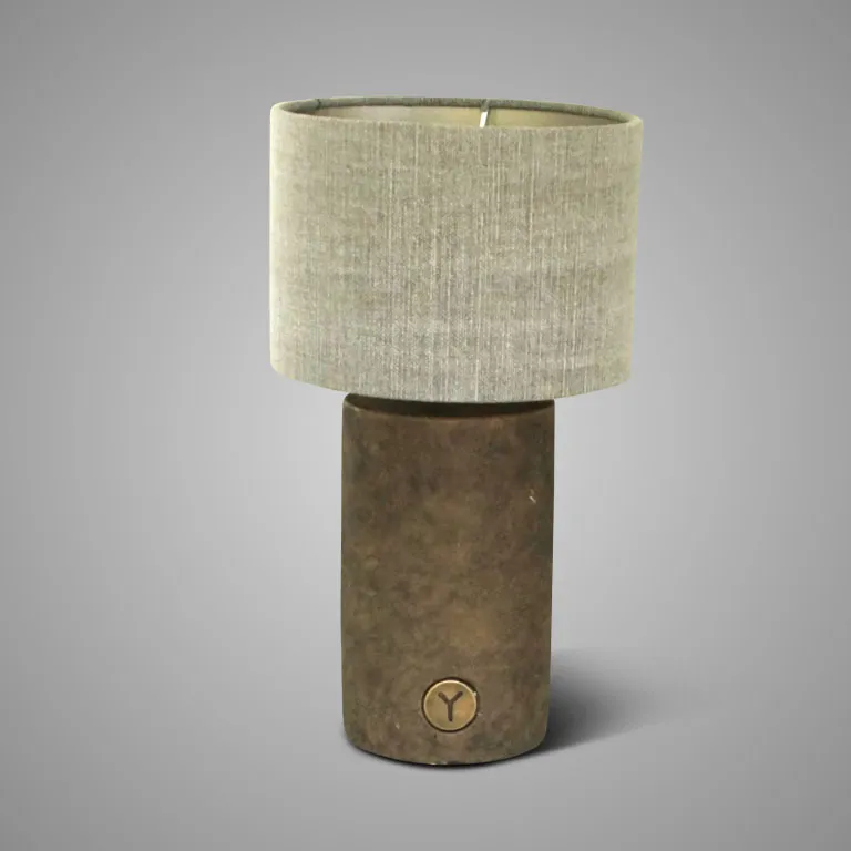 Lamp Cylinder Basic Majestic Brown D.12 H.30 (BRSE33)