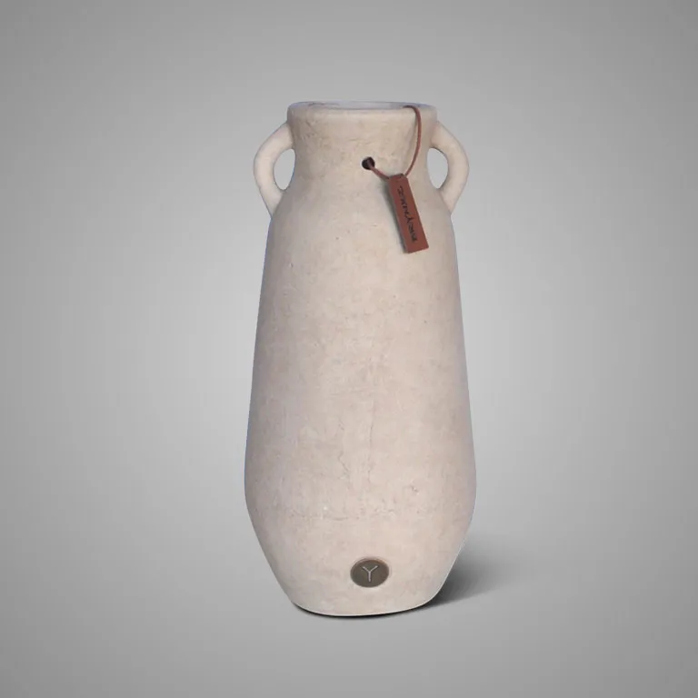 Jug Two Ears With Leather Rope Majestic Taupe L D.19 H.40