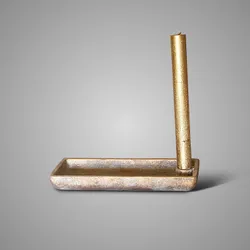 Plate with Candleholder Jewel L 30x12x4