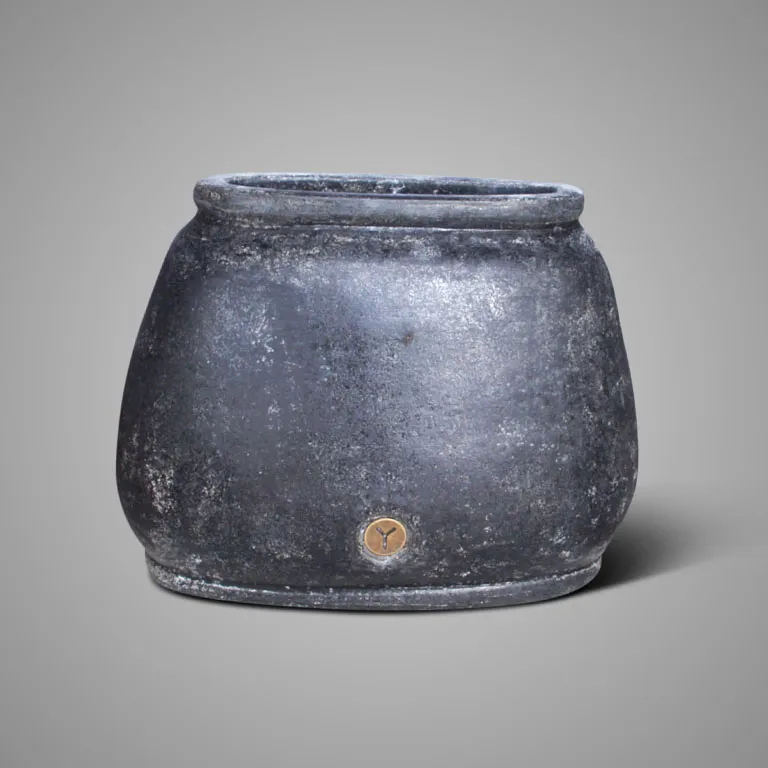 Planter Oval Allure Basalt M 40x20x29