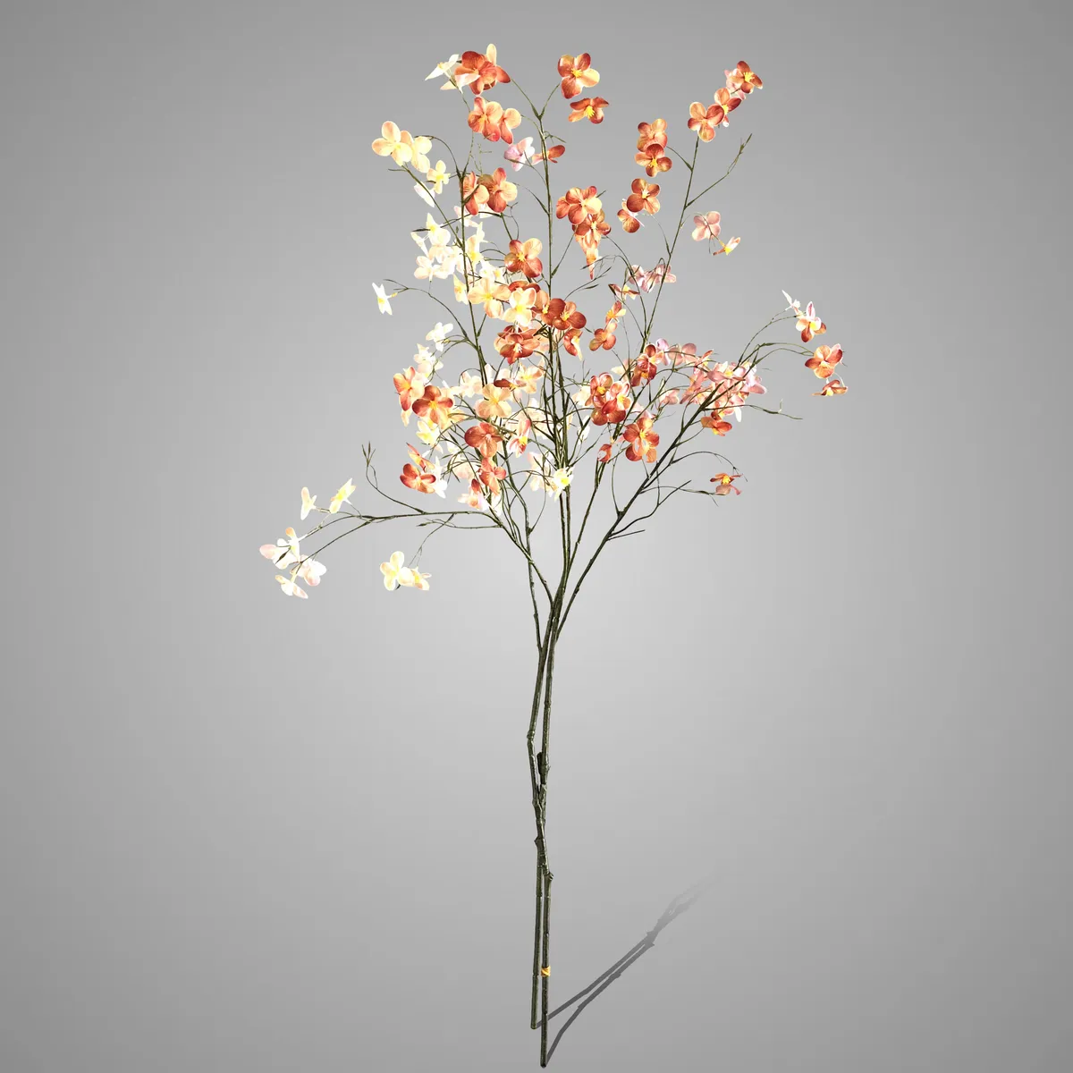 Sort. of 2 Swirlflowers Grande Orange Yellow 100 cm