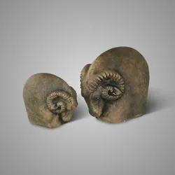 Set of 2 Sheep Plain Majestic Brown 16-12x9-7x14-10