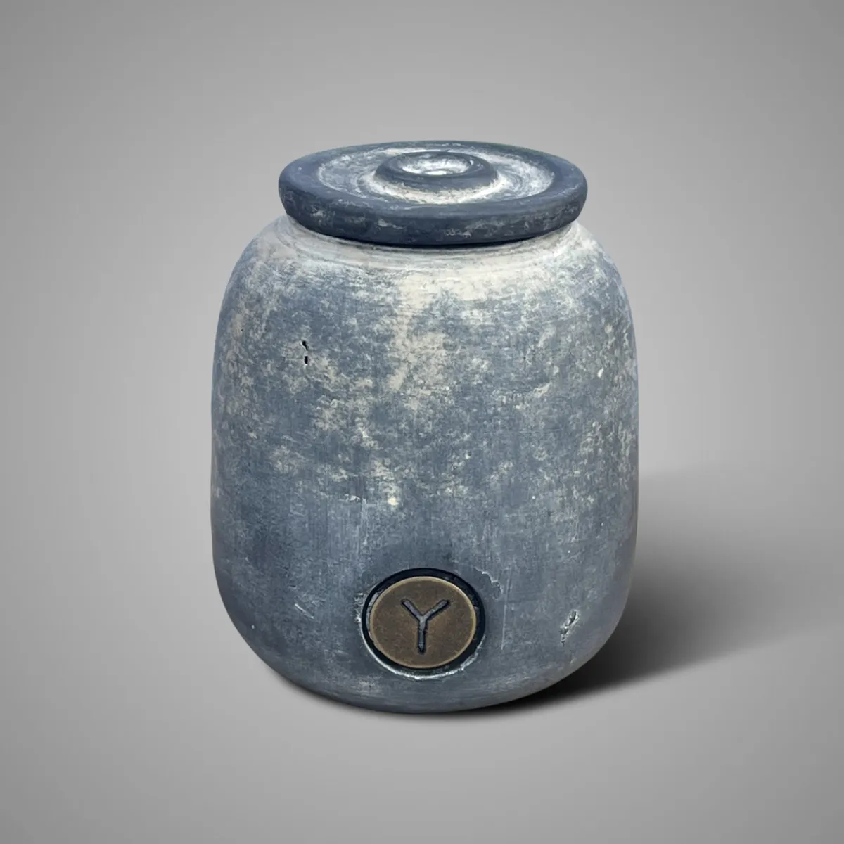 Pot and Top Basic Ancient Clay M D.12 H.14