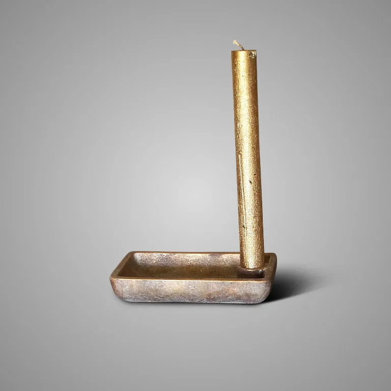 Plate with Candleholder Jewel S 20x12x4