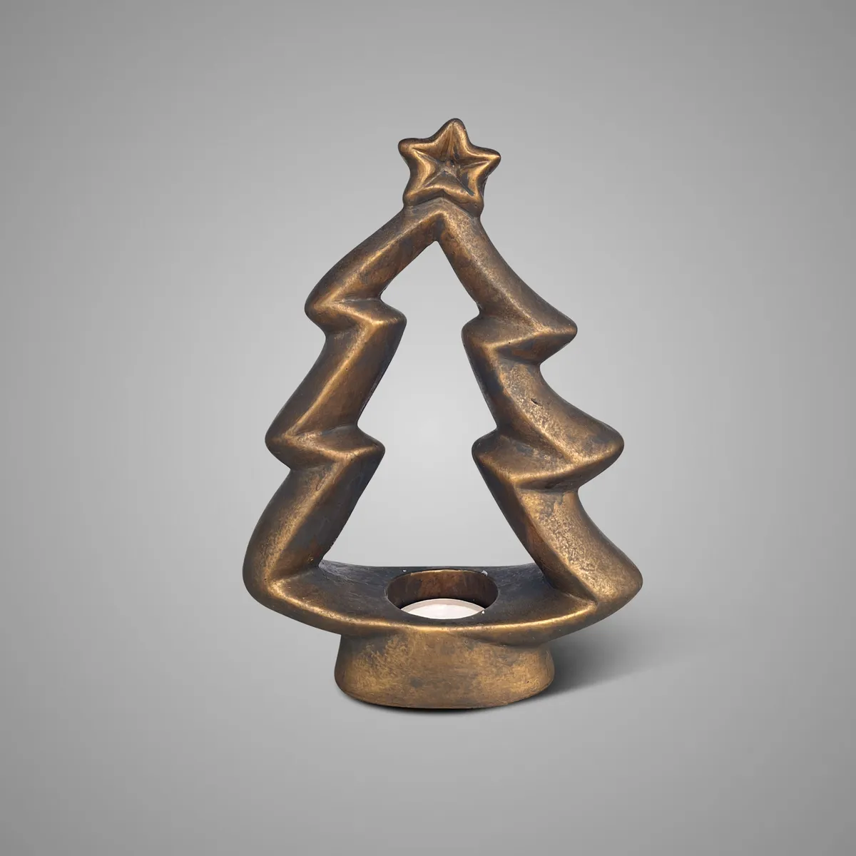 Tealightholder X Tree 2026 Majestic Gold L D.22 H.31