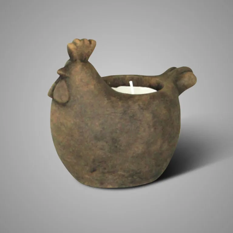 Tealightcup Chicken Majestic Brown M D.17 H.16