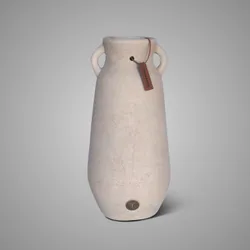 Jug Two Ears With Leather Rope Majestic Taupe L D.19 H.40