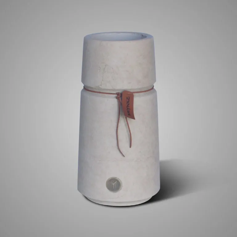 Vase Basic Lather Rope Majestic Taupe L D.18 H.34