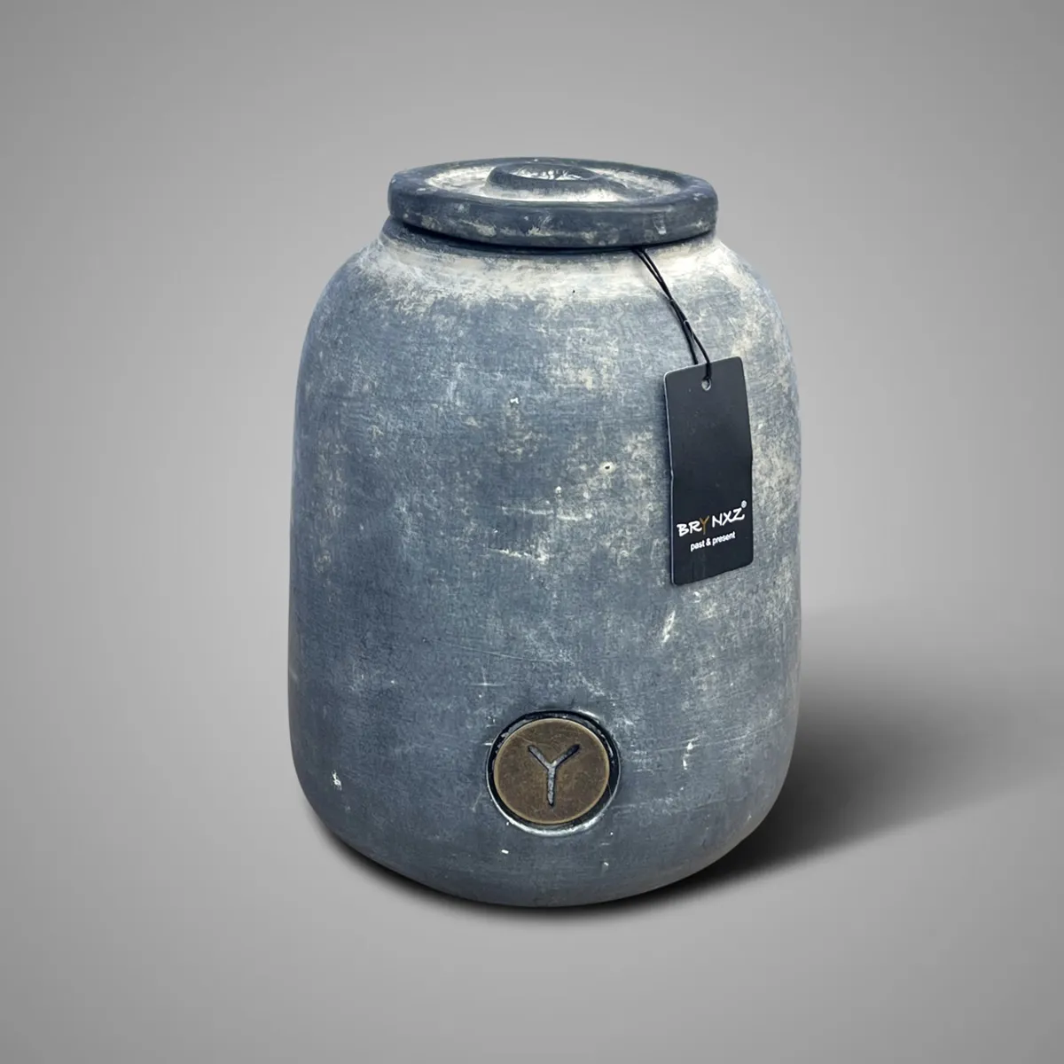 Pot and Top Basic Ancient Clay L D.14 H.18