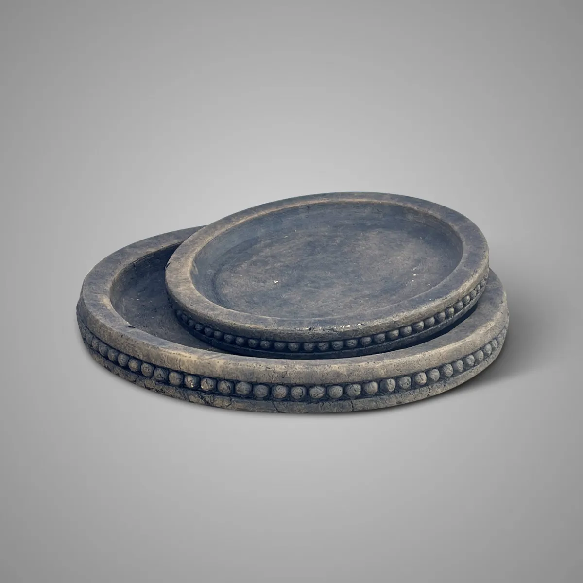 Set of 2 Plates Deluxe Majestic Brown D.36-27 H.4