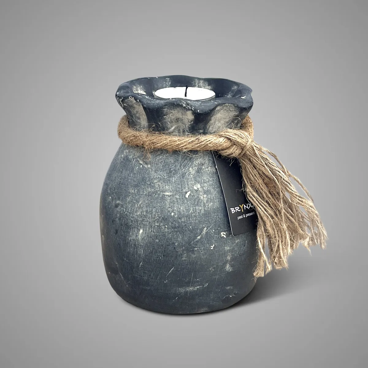 Tealightcup Bag with Rope Ancient Clay M D.10 H.14
