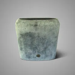 Planter Oval New BRYNXZ Stone Black M 34x15x35